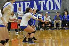 Volleyball vs Emerson  Wheaton College Women's Volleyball vs Emerson College. - Photo by Keith Nordstrom : Wheaton, Volleyball, VB2019